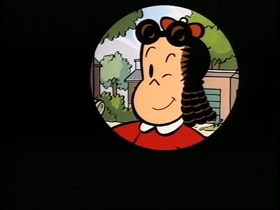Screenshots from the 1995 CINAR cartoon Beautiful Lulu