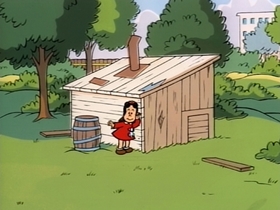 Screenshots from the 1995 CINAR cartoon Beautiful Lulu