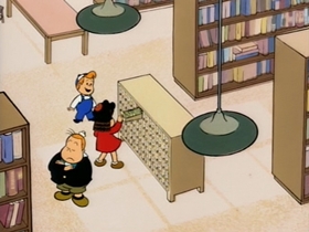 Screenshots from the 1995 CINAR cartoon Crybaby