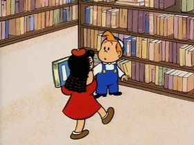 Screenshots from the 1995 CINAR cartoon Crybaby