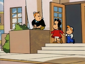 Screenshots from the 1995 CINAR cartoon Crybaby