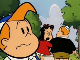 Screenshots from the 1995 CINAR cartoon Crybaby