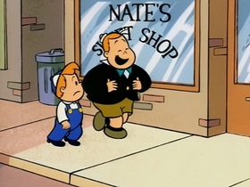 Screenshots from the 1995 CINAR cartoon Crybaby