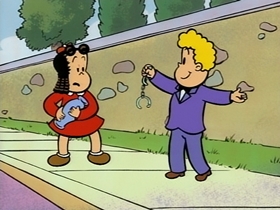 Screenshots from the 1995 CINAR cartoon Lulu