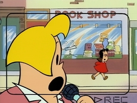 Screenshots from the 1995 CINAR cartoon Lulu