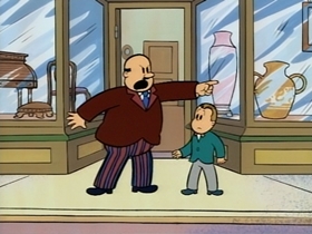 Screenshots from the 1995 CINAR cartoon Lulu