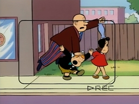 Screenshots from the 1995 CINAR cartoon Lulu