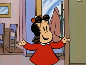 Screenshots from the 1995 CINAR cartoon Lulu