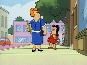 Screenshots from the 1995 CINAR cartoon Lulu