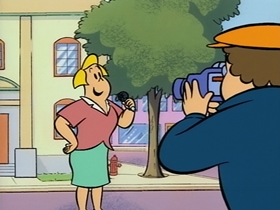 Screenshots from the 1995 CINAR cartoon Lulu