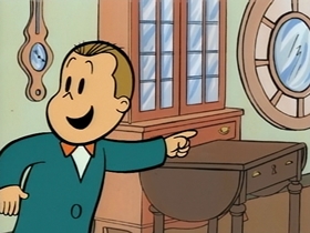 Screenshots from the 1995 CINAR cartoon Lulu