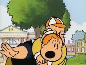 Screenshots from the 1995 CINAR cartoon Jr. Detective Tubby