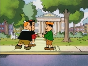 Screenshots from the 1995 CINAR cartoon Jr. Detective Tubby