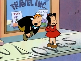 Screenshots from the 1995 CINAR cartoon Jr. Detective Tubby