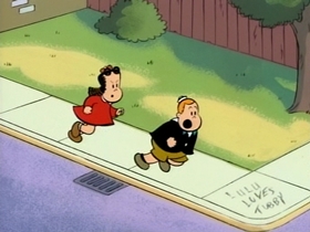 Screenshots from the 1995 CINAR cartoon Jr. Detective Tubby