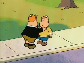 Screenshots from the 1995 CINAR cartoon Jr. Detective Tubby