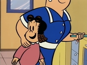 Screenshots from the 1995 CINAR cartoon Gilbert the Gorilla