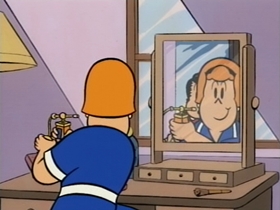 Screenshots from the 1995 CINAR cartoon Gilbert the Gorilla