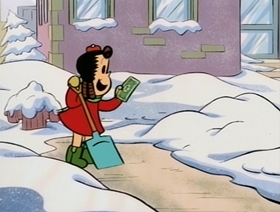Screenshots from the 1995 CINAR cartoon Snow Business