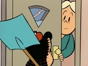 Screenshots from the 1995 CINAR cartoon Snow Business