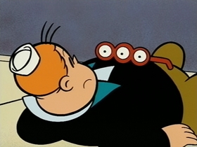 Screenshots from the 1995 CINAR cartoon The Case of the Egg in the Shoe