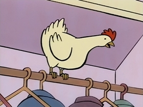 Screenshots from the 1995 CINAR cartoon The Case of the Egg in the Shoe