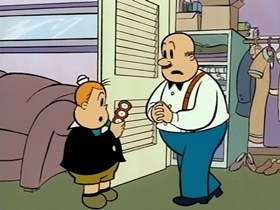 Screenshots from the 1995 CINAR cartoon The Case of the Egg in the Shoe