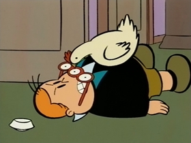 Screenshots from the 1995 CINAR cartoon The Case of the Egg in the Shoe