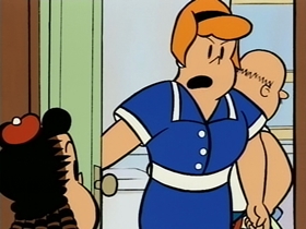 Screenshots from the 1995 CINAR cartoon The Case of the Egg in the Shoe