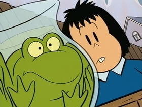 Screenshots from the 1995 CINAR cartoon Business Girl