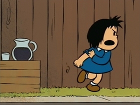 Screenshots from the 1995 CINAR cartoon Business Girl