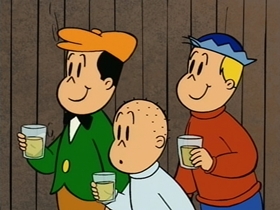 Screenshots from the 1995 CINAR cartoon Business Girl