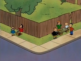 Screenshots from the 1995 CINAR cartoon Business Girl