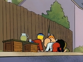 Screenshots from the 1995 CINAR cartoon Business Girl