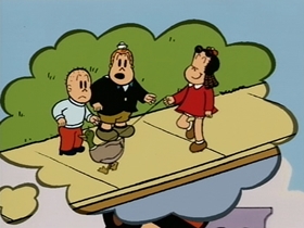 Screenshots from the 1995 CINAR cartoon The Pet Duck