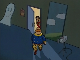 Screenshots from the 1995 CINAR cartoon The Pet Duck