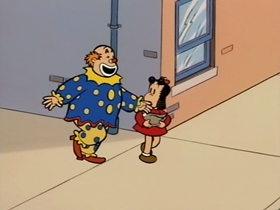Screenshots from the 1995 CINAR cartoon The Pet Duck