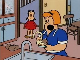 Screenshots from the 1995 CINAR cartoon The Pet Duck