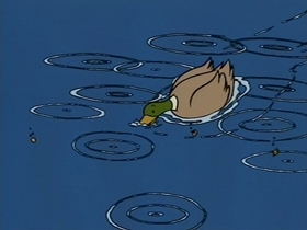 Screenshots from the 1995 CINAR cartoon The Pet Duck