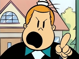 Screenshots from the 1995 CINAR cartoon Rich Little Poor Boy