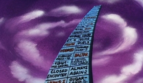 Screenshots from the 1995 Amblin Entertainment cartoon Variety Speak