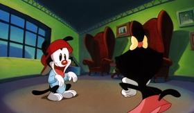 Screenshots from the 1995 Amblin Entertainment cartoon Variety Speak