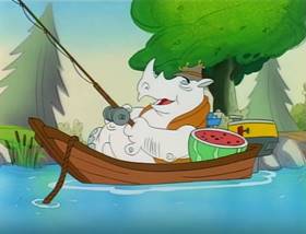 Screenshots from the 1995 MGM cartoon The Ant and the Aardvark