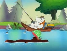 Screenshots from the 1995 MGM cartoon The Ant and the Aardvark