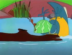 Screenshots from the 1995 MGM cartoon The Ant and the Aardvark