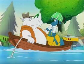 Screenshots from the 1995 MGM cartoon The Ant and the Aardvark