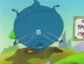 Screenshots from the 1995 MGM cartoon The Ant and the Aardvark