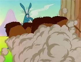 Screenshots from the 1995 MGM cartoon The Ant and the Aardvark