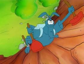 Screenshots from the 1995 MGM cartoon The Ant and the Aardvark