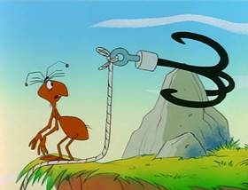 Screenshots from the 1995 MGM cartoon The Ant and the Aardvark